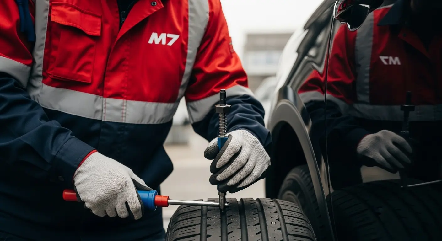 Nail in Tire Repair