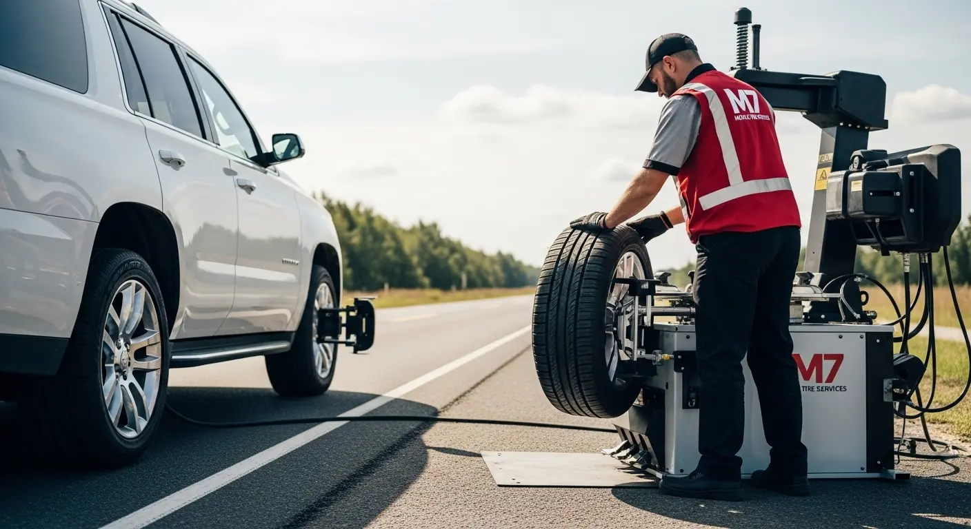 Off-Rim Tire Change