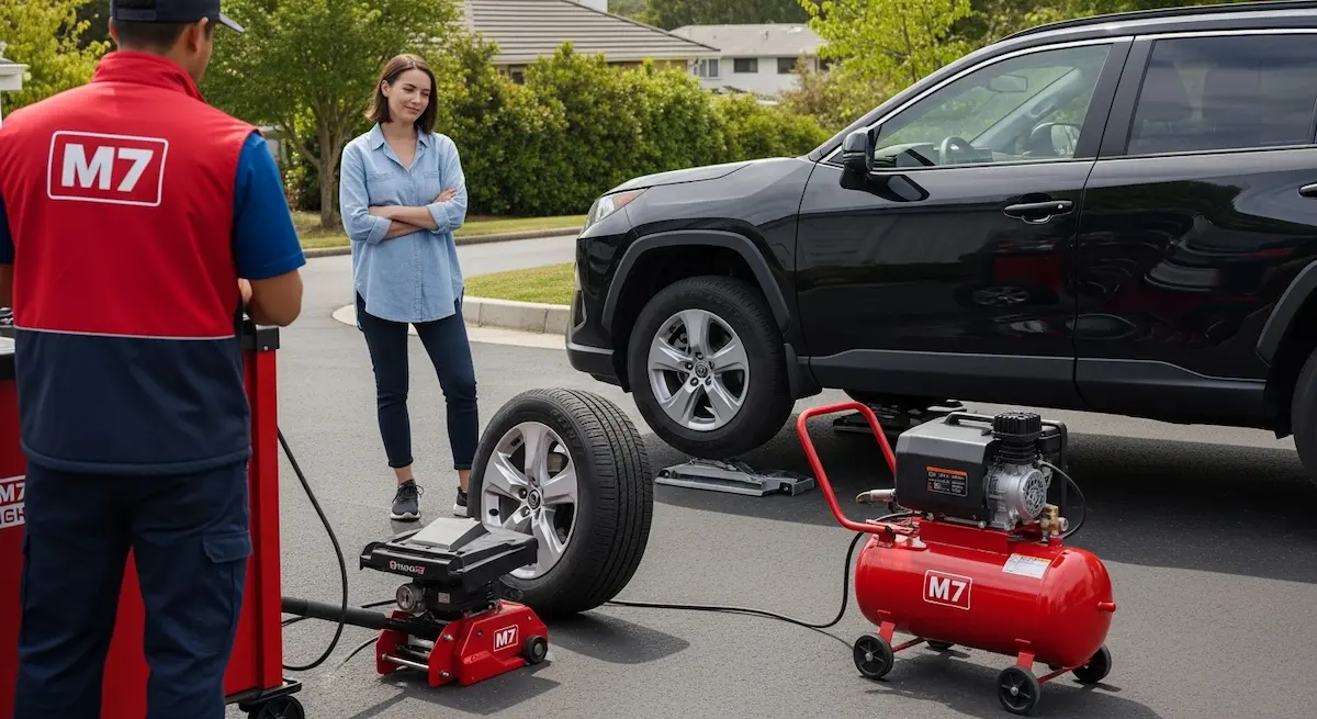 SUV Tire Change