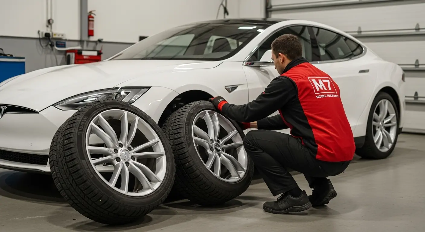 Tesla Tire Change
