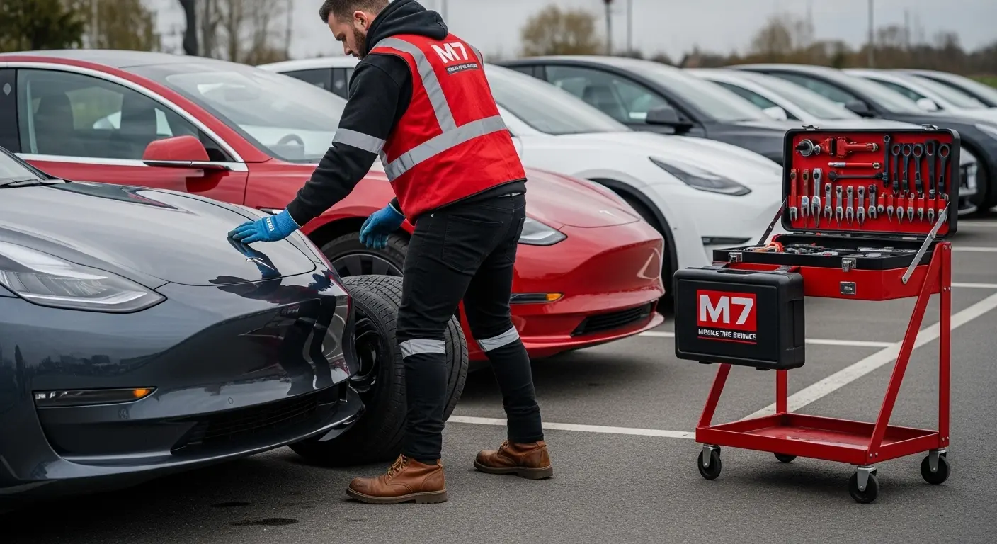 Tesla Tire Change