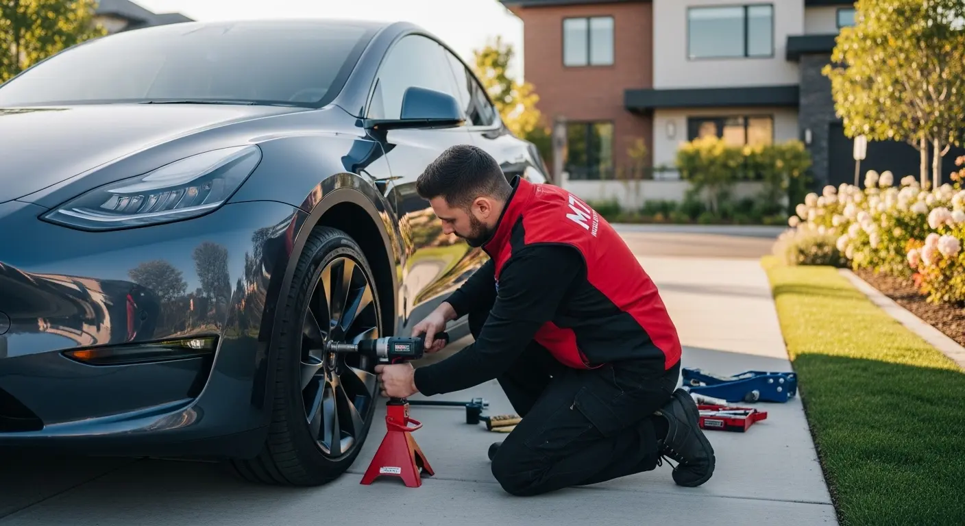 Tesla Tire Change
