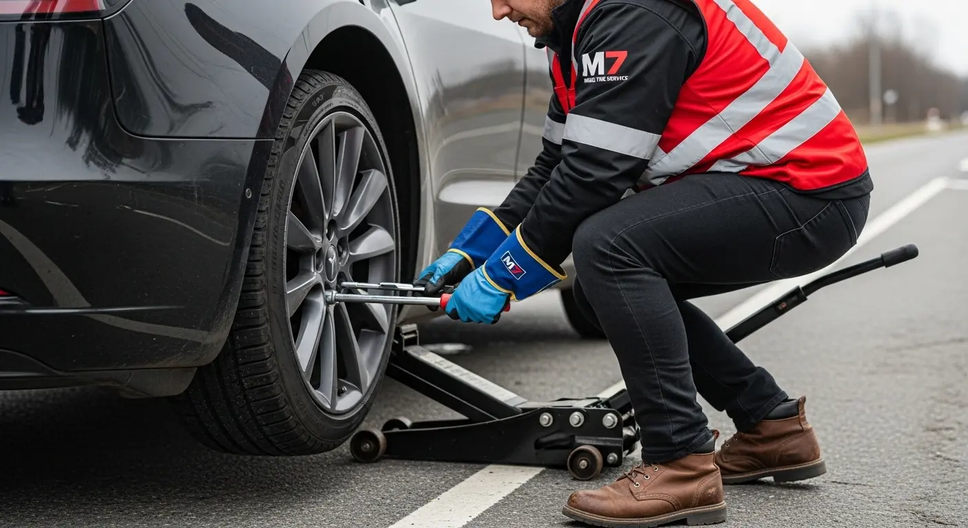 Tesla Tire Change