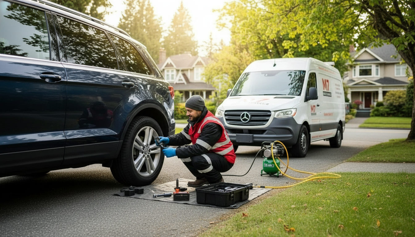 Nail in Tire Repair Services Vancouver BC