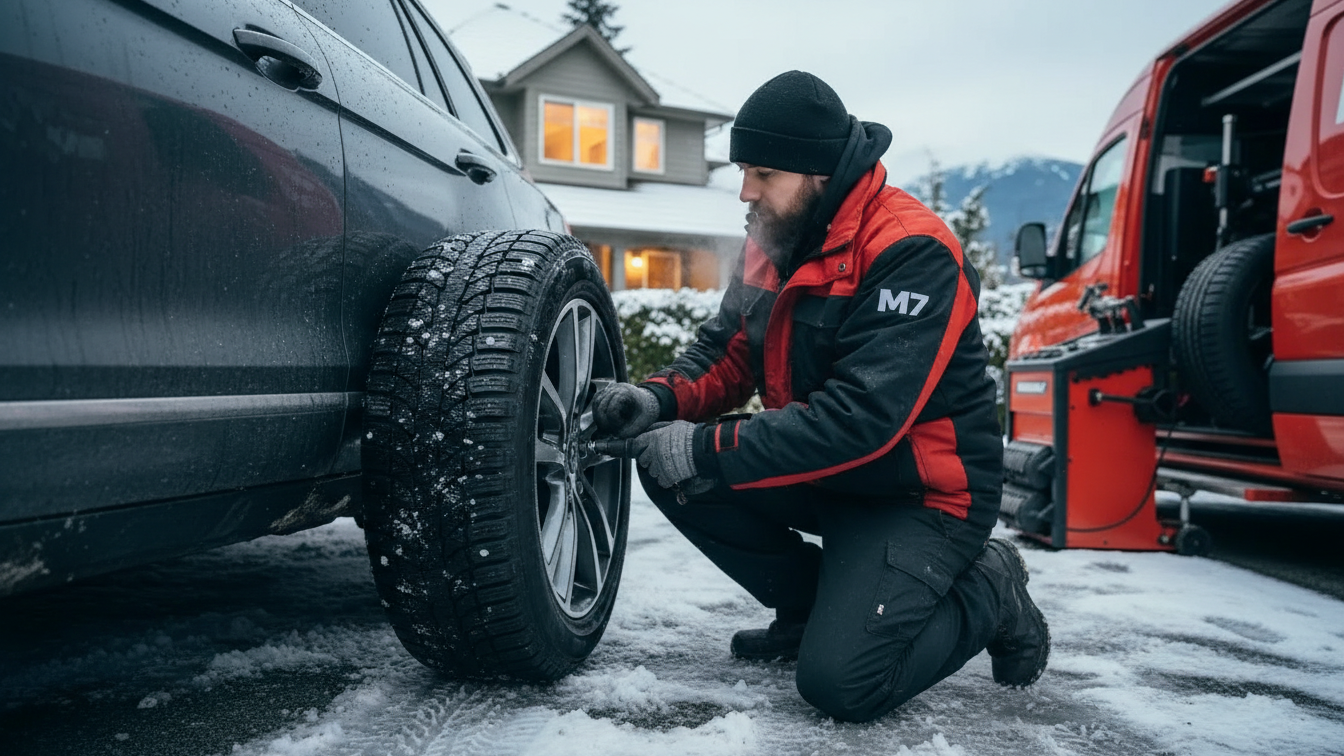 SUV Tire Change Services Vancouver BC