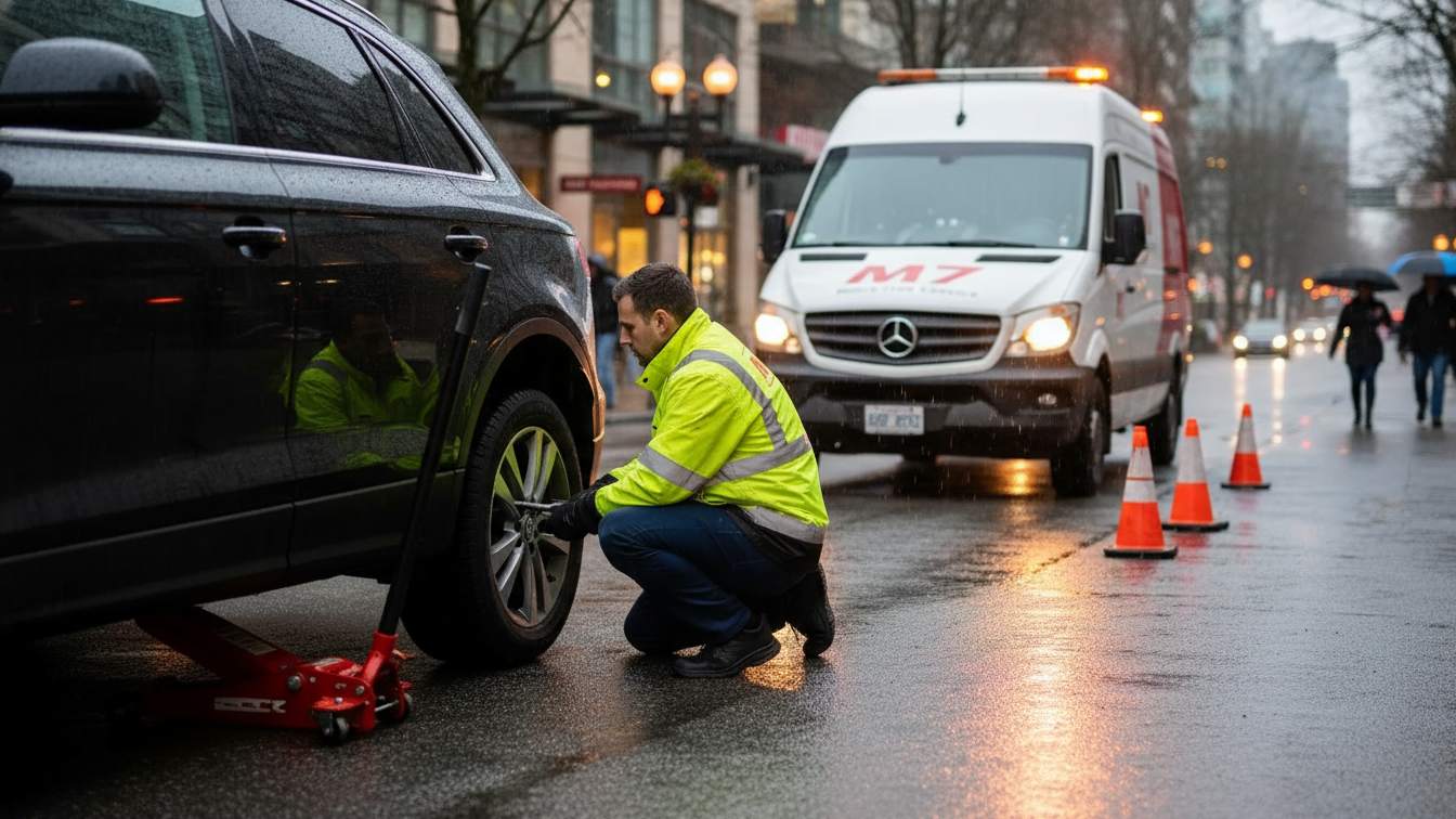 SUV Tire Change Services Vancouver BC
