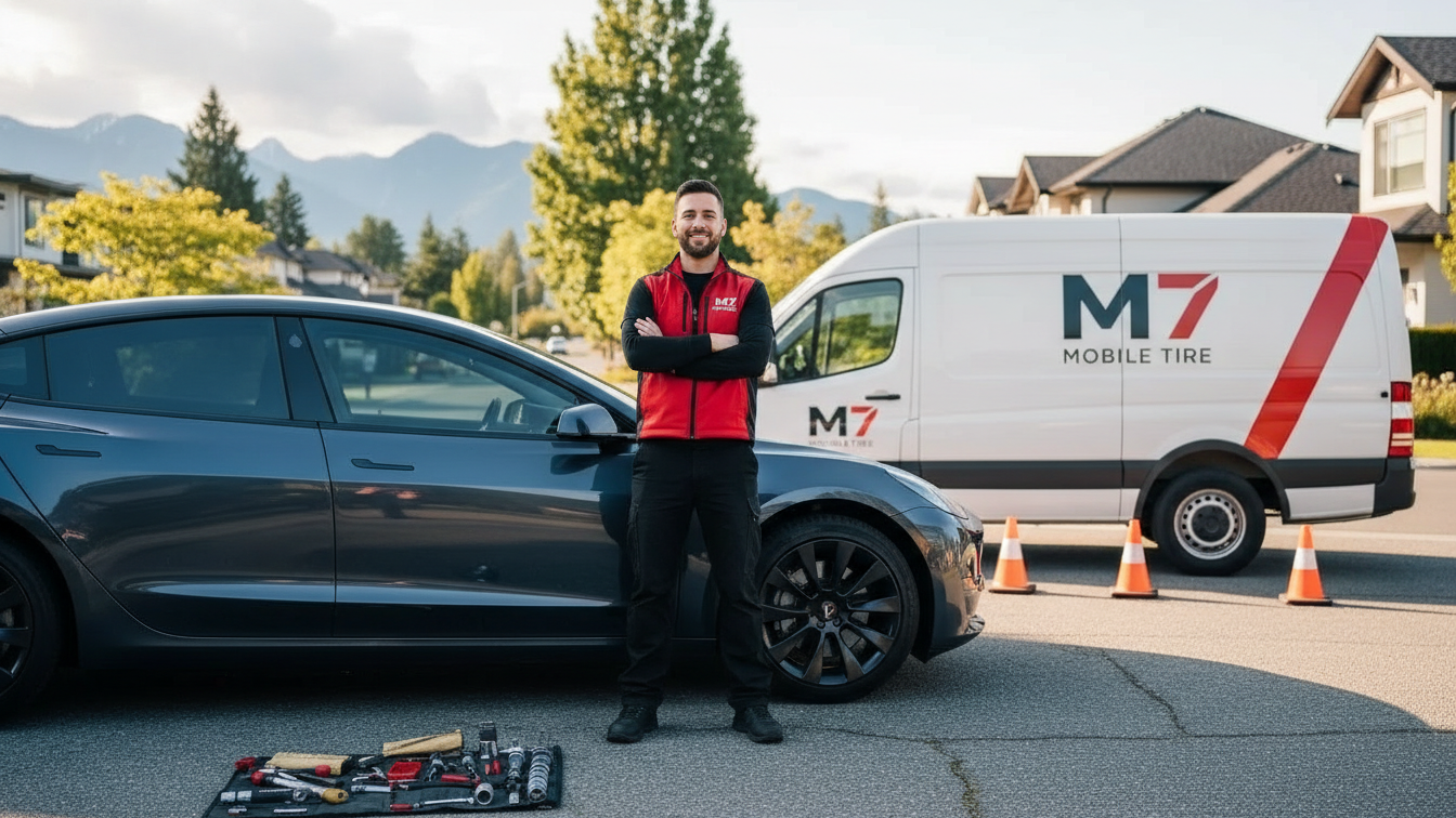 Tesla Tire Change Services Vancouver BC