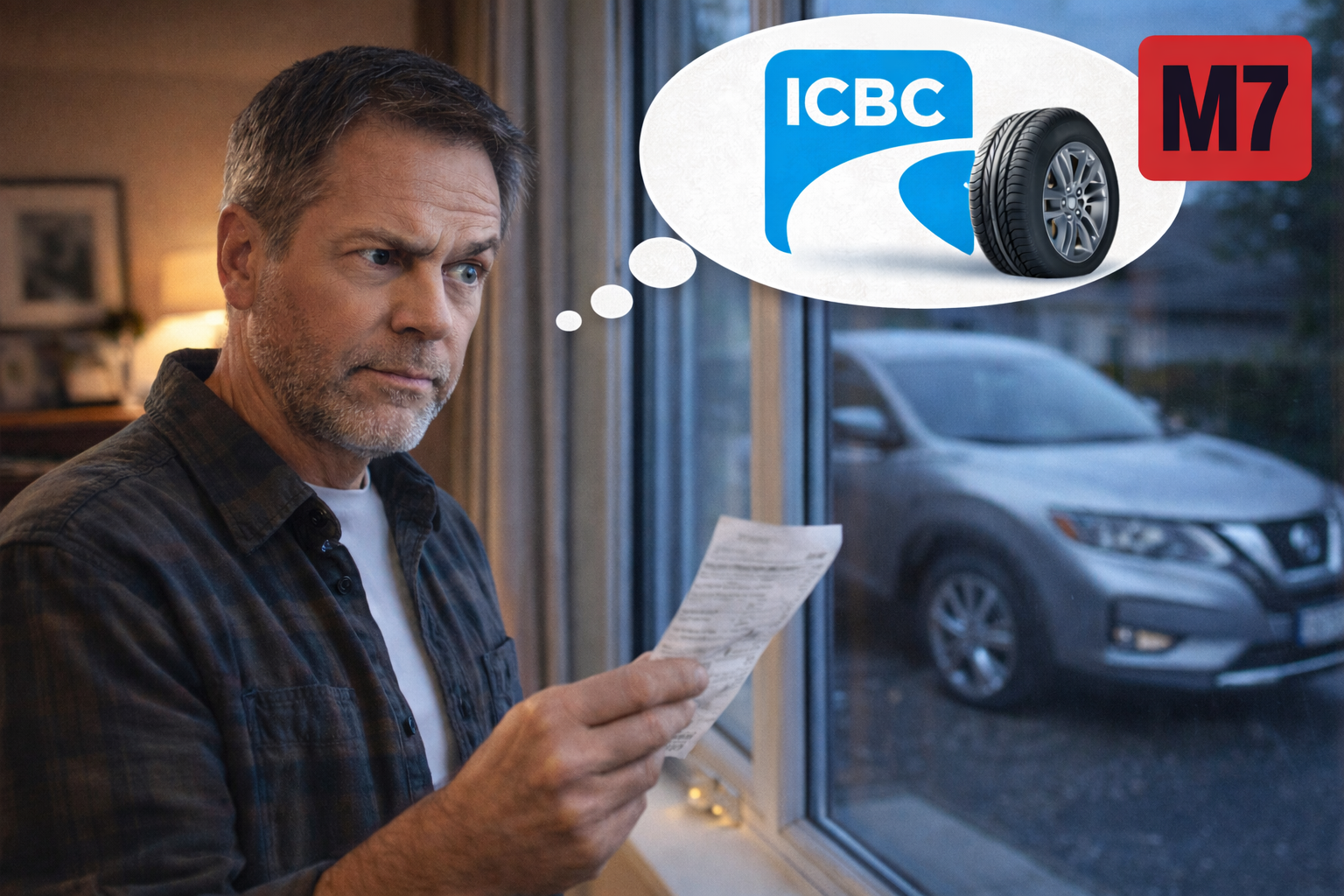 M7 Mobile Tire Service Vancouver receipt checklist for ICBC reimbursement