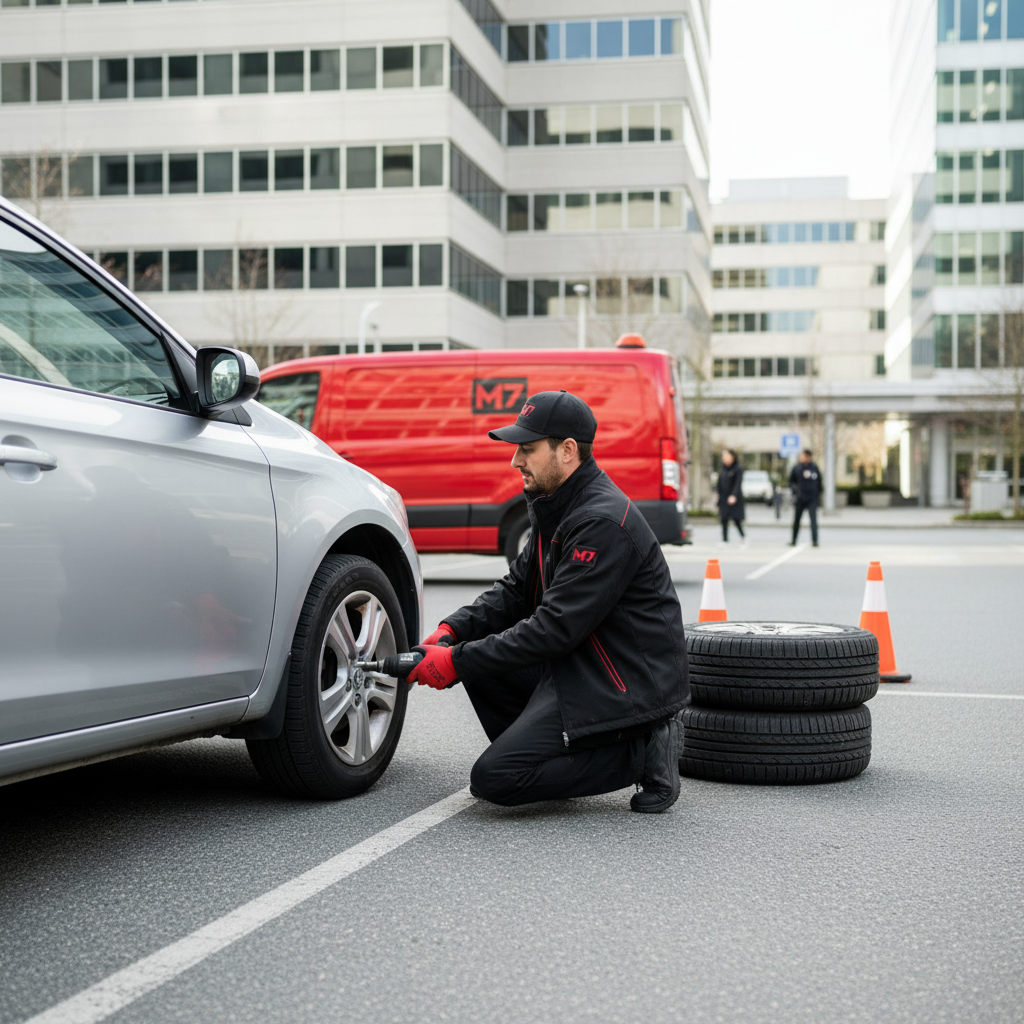 On-Rim Wheel Swap Services Burnaby BC