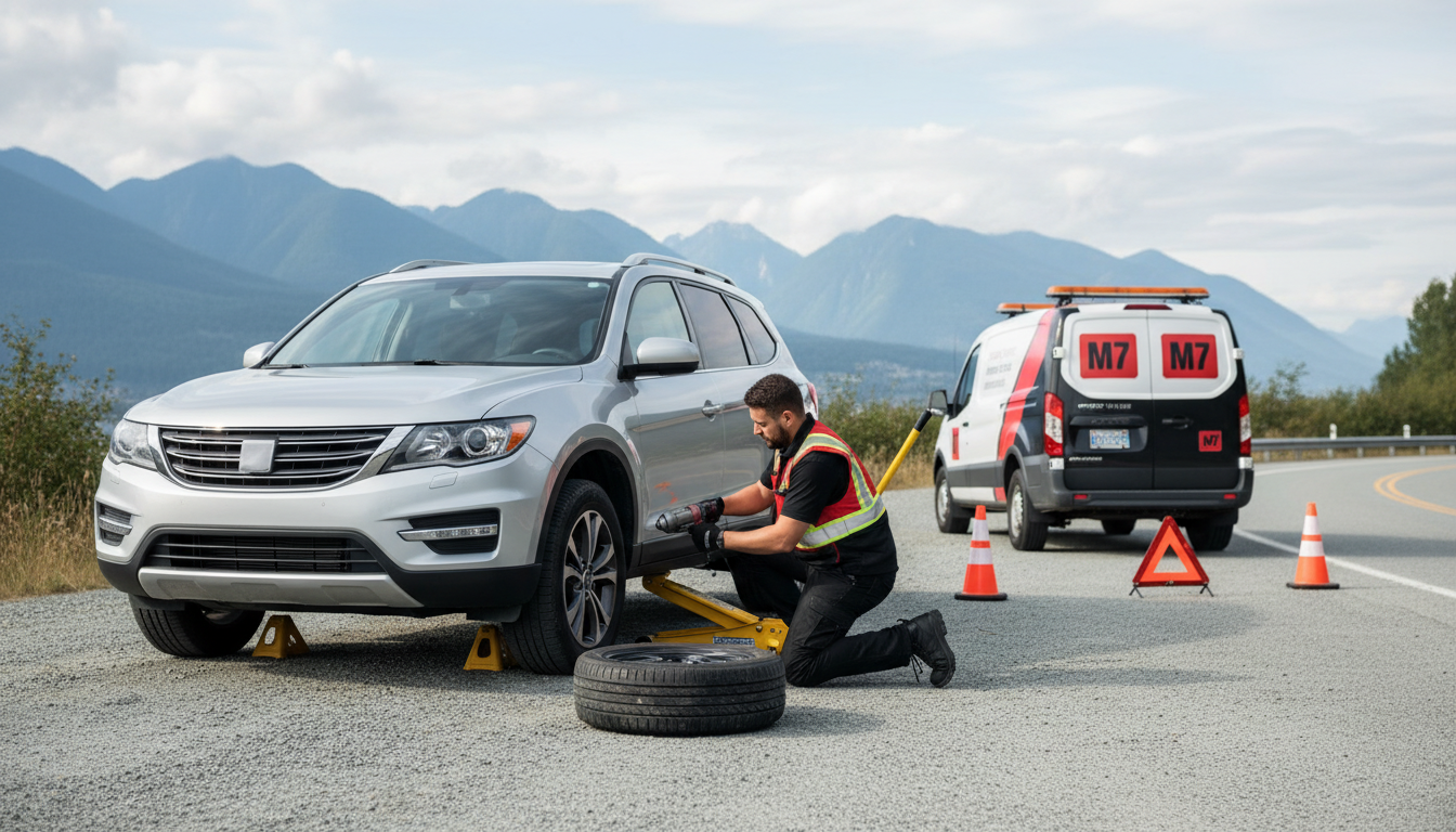 Emergency Tire Change Services Burnaby BC