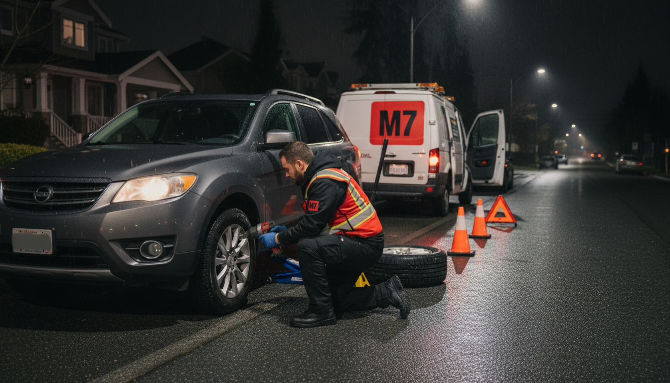 Emergency Tire Change Services Burnaby BC