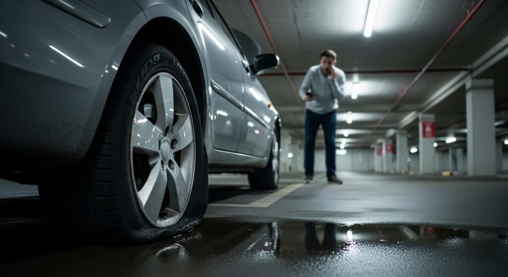Flat Tire in an Underground Parkade? Street-Level Meetups in Downtown Vancouver