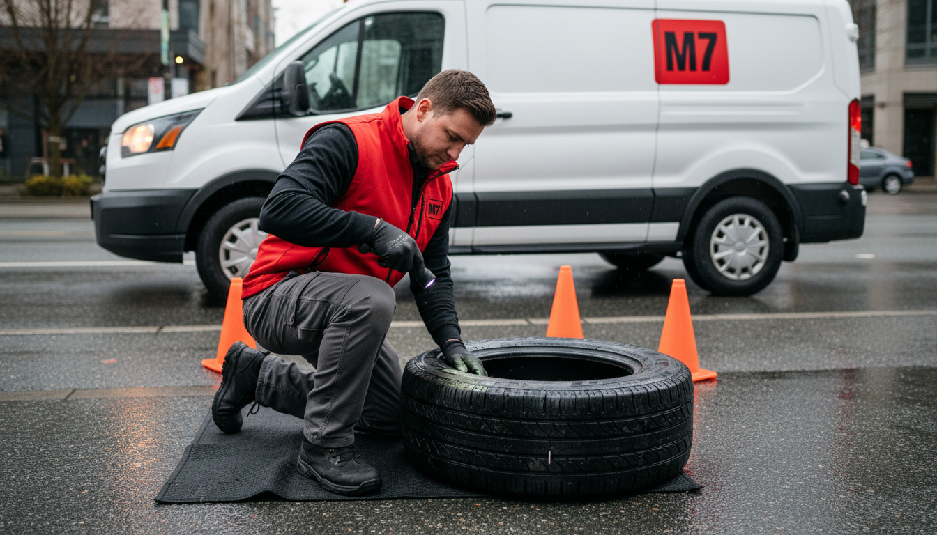 Nail in Tire Repair Services Burnaby BC