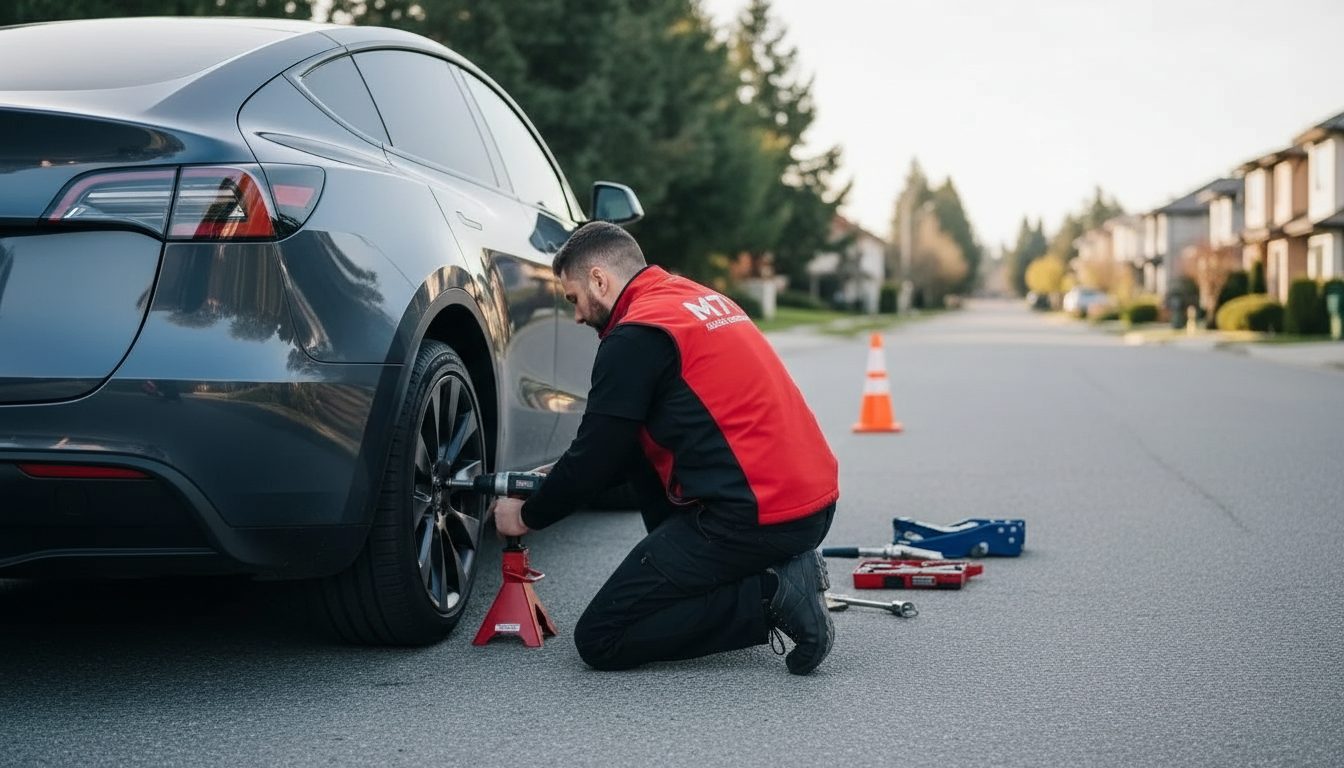 Roadside Tire Change Services Burnaby BC