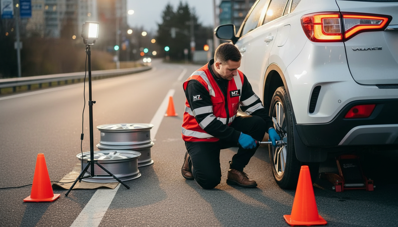 Roadside Tire Change Services Burnaby BC