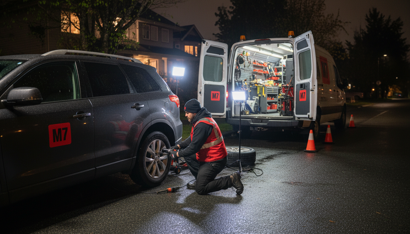 SUV Tire Change Services Burnaby BC