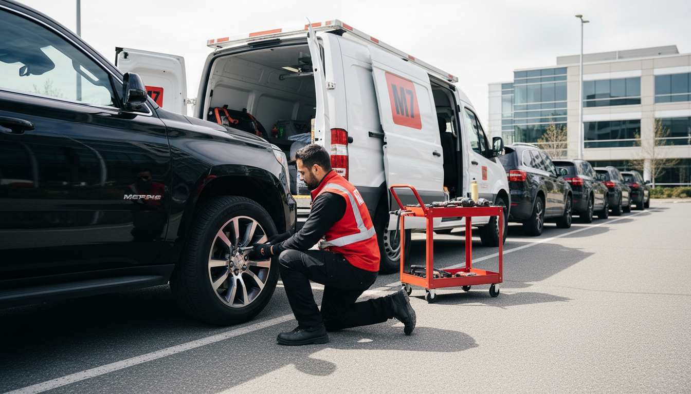 SUV Tire Change Services Burnaby BC