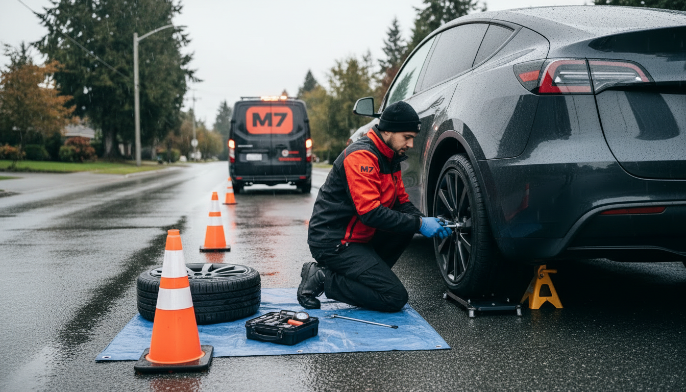 Tesla Tire Change Services Burnaby BC