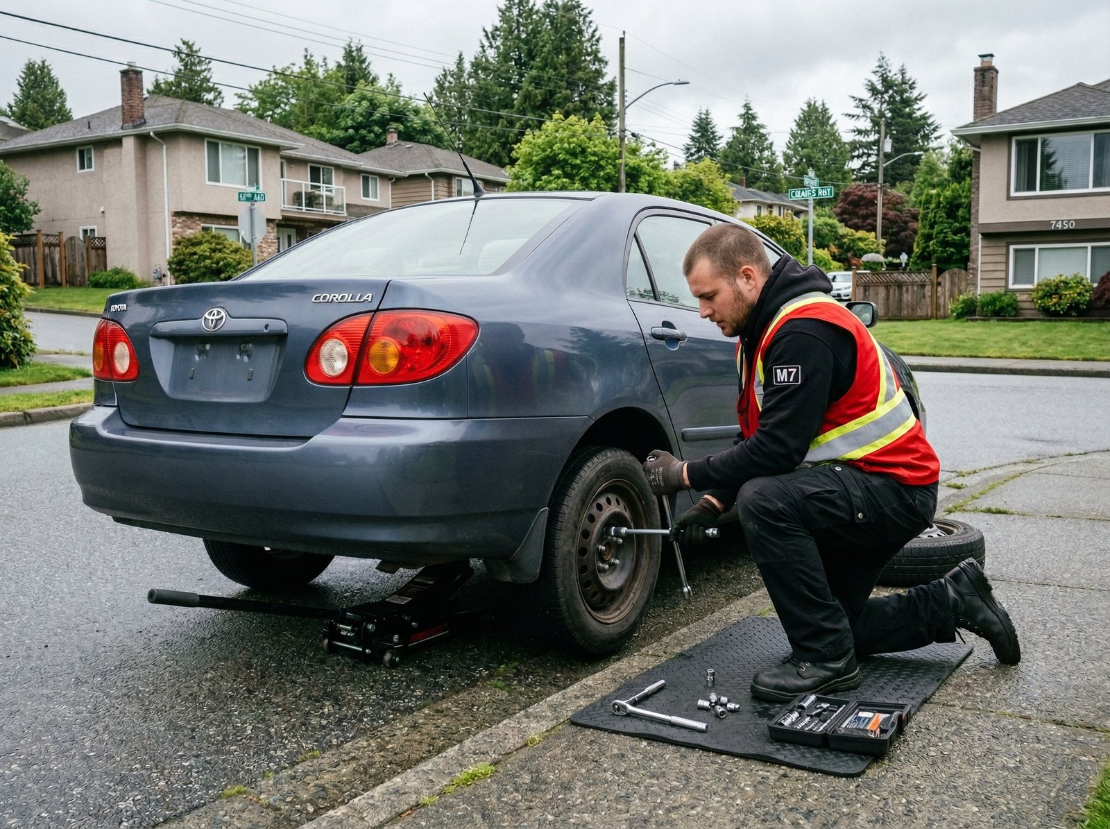 Roadside Flat Repair Services Burnaby BC​