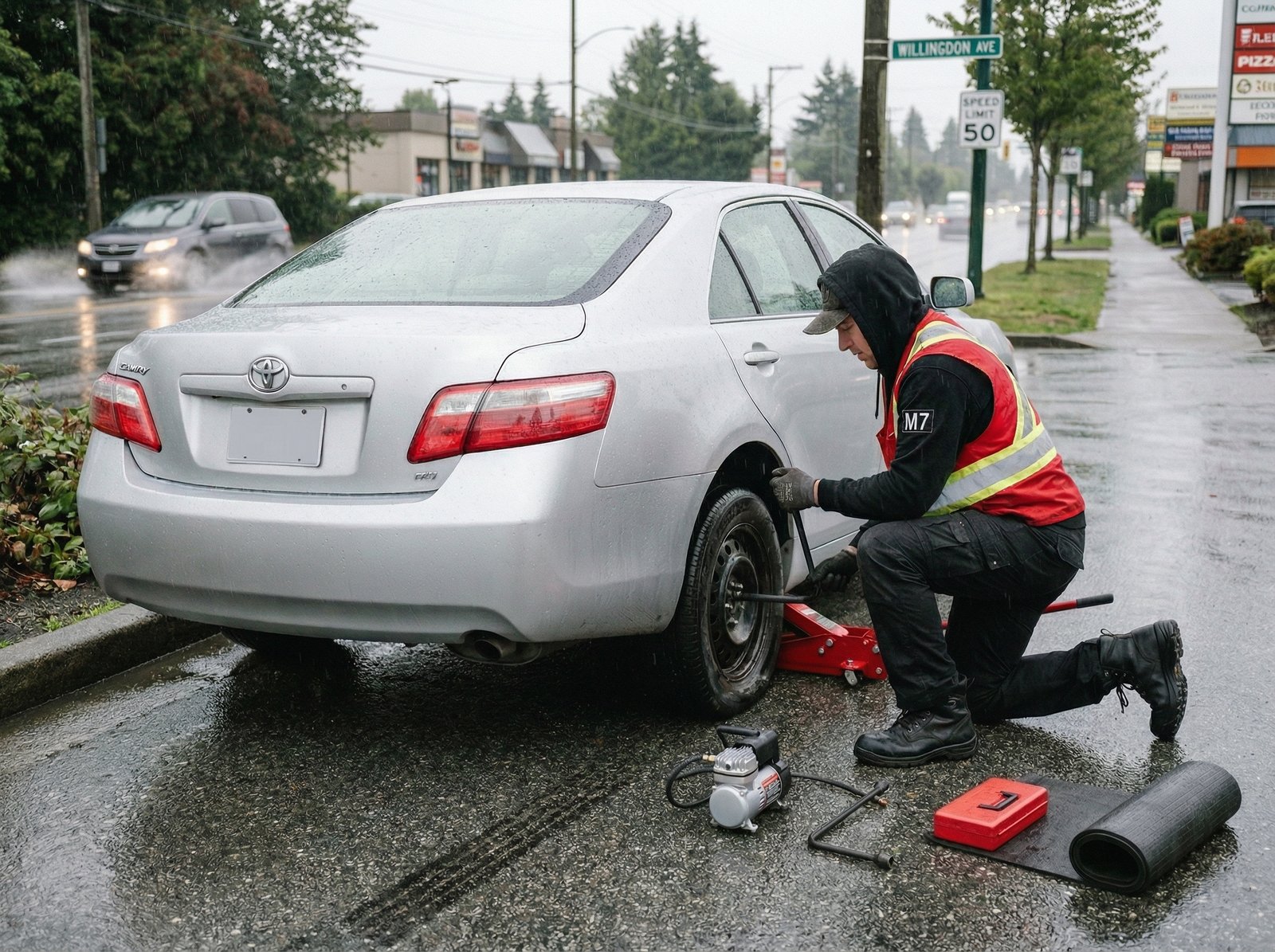 Roadside Flat Repair Services Burnaby BC​
