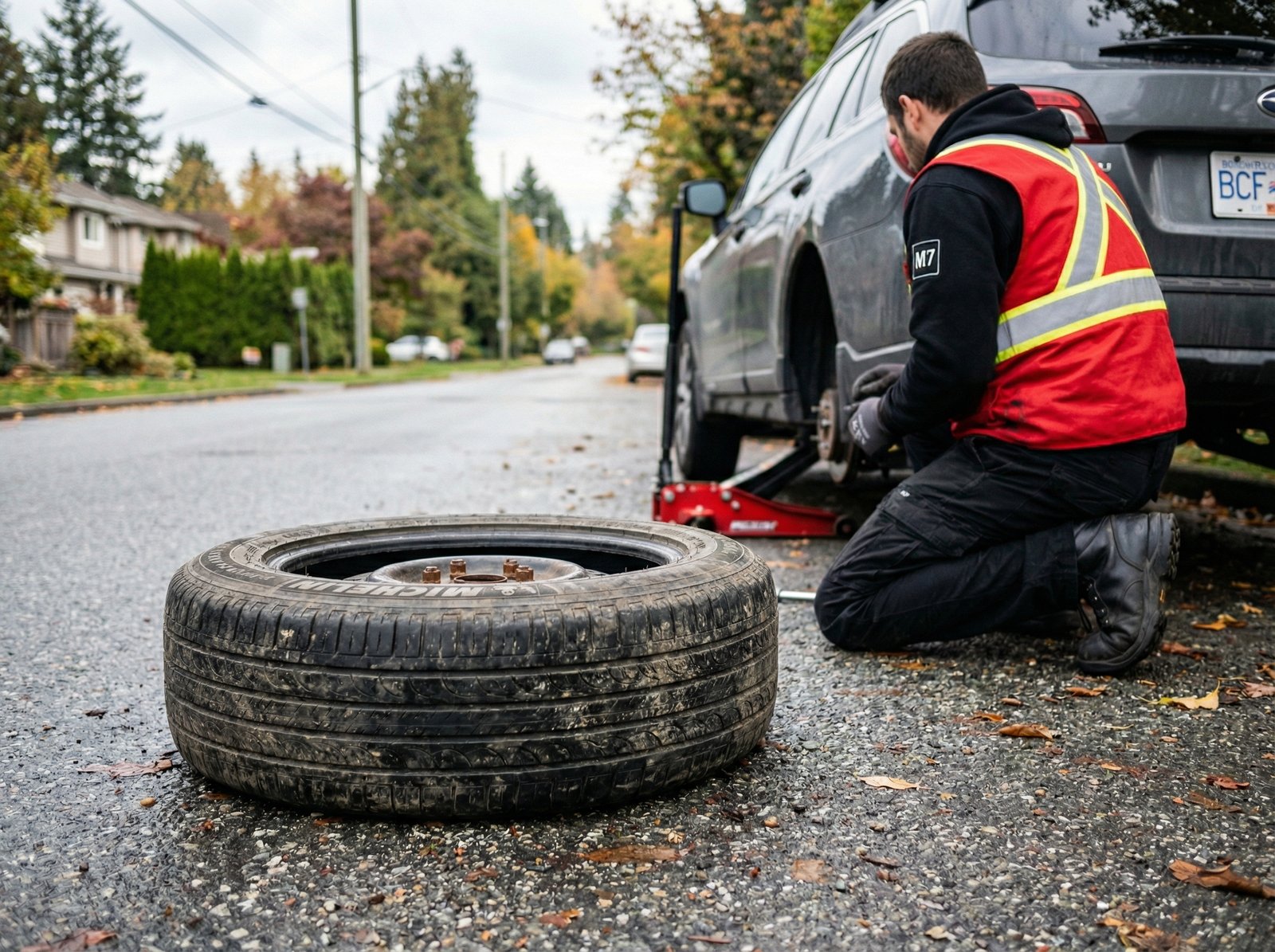 Roadside Flat Repair Services Burnaby BC​