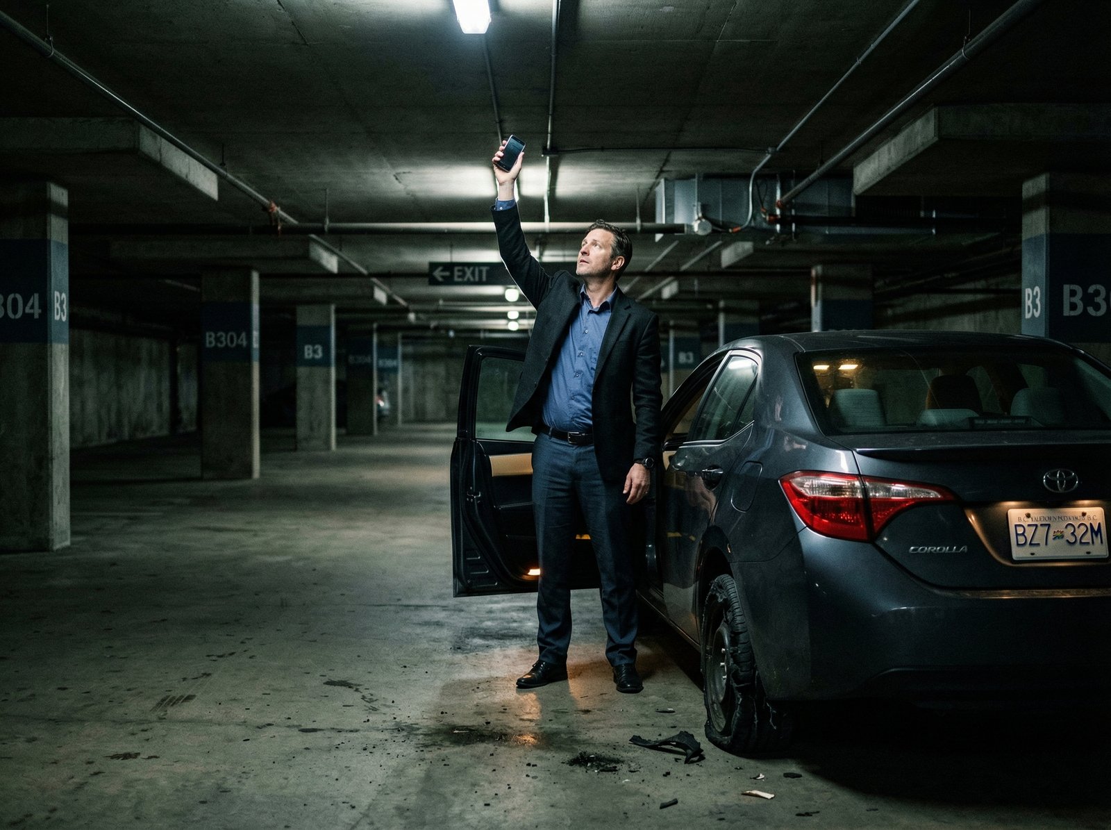 Underground Parkade Flat Tire Repair in Yaletown Will Clearance Be an Issue