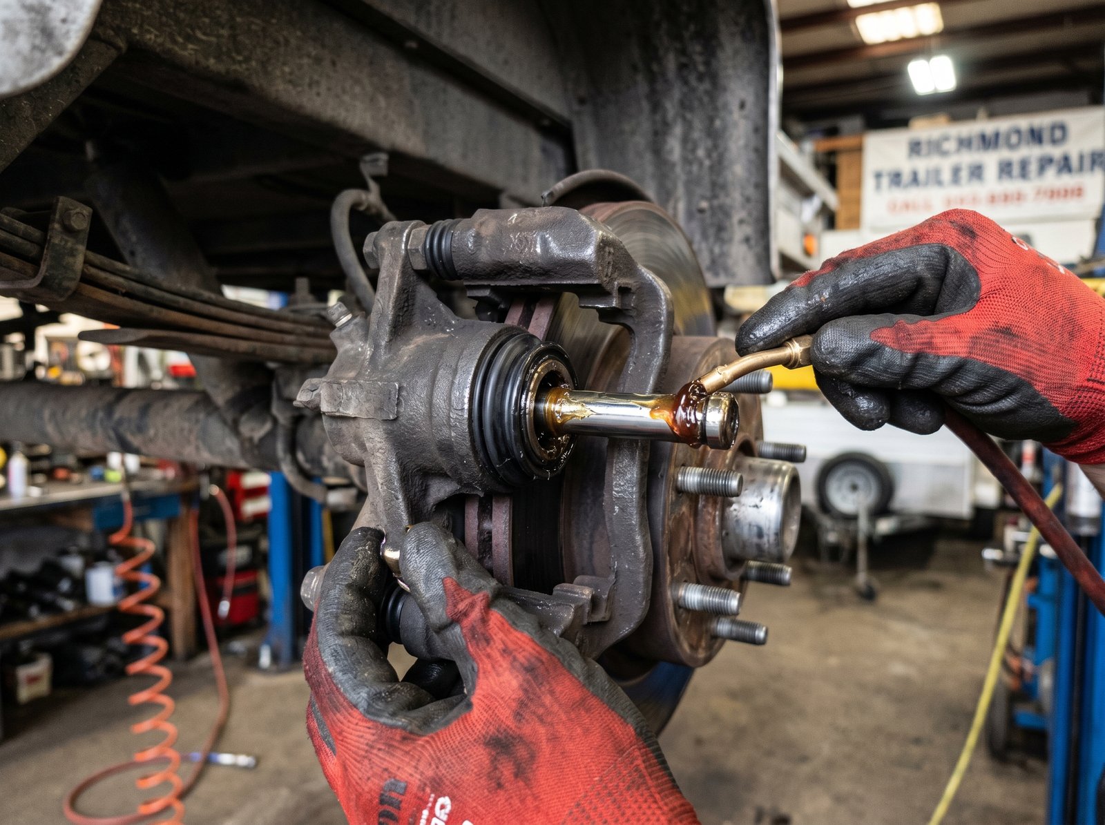 Trailer & Caliper Greasing Services Burnaby BC​