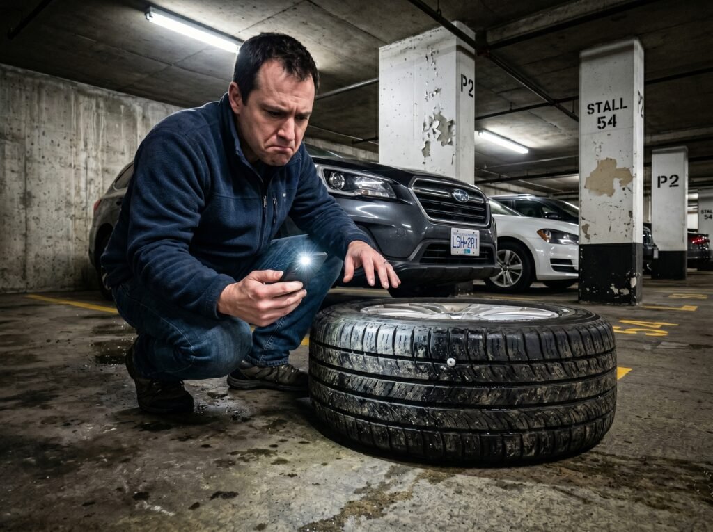 Mobile Tire Puncture Repair For Slow Leaks In East Van Parkades