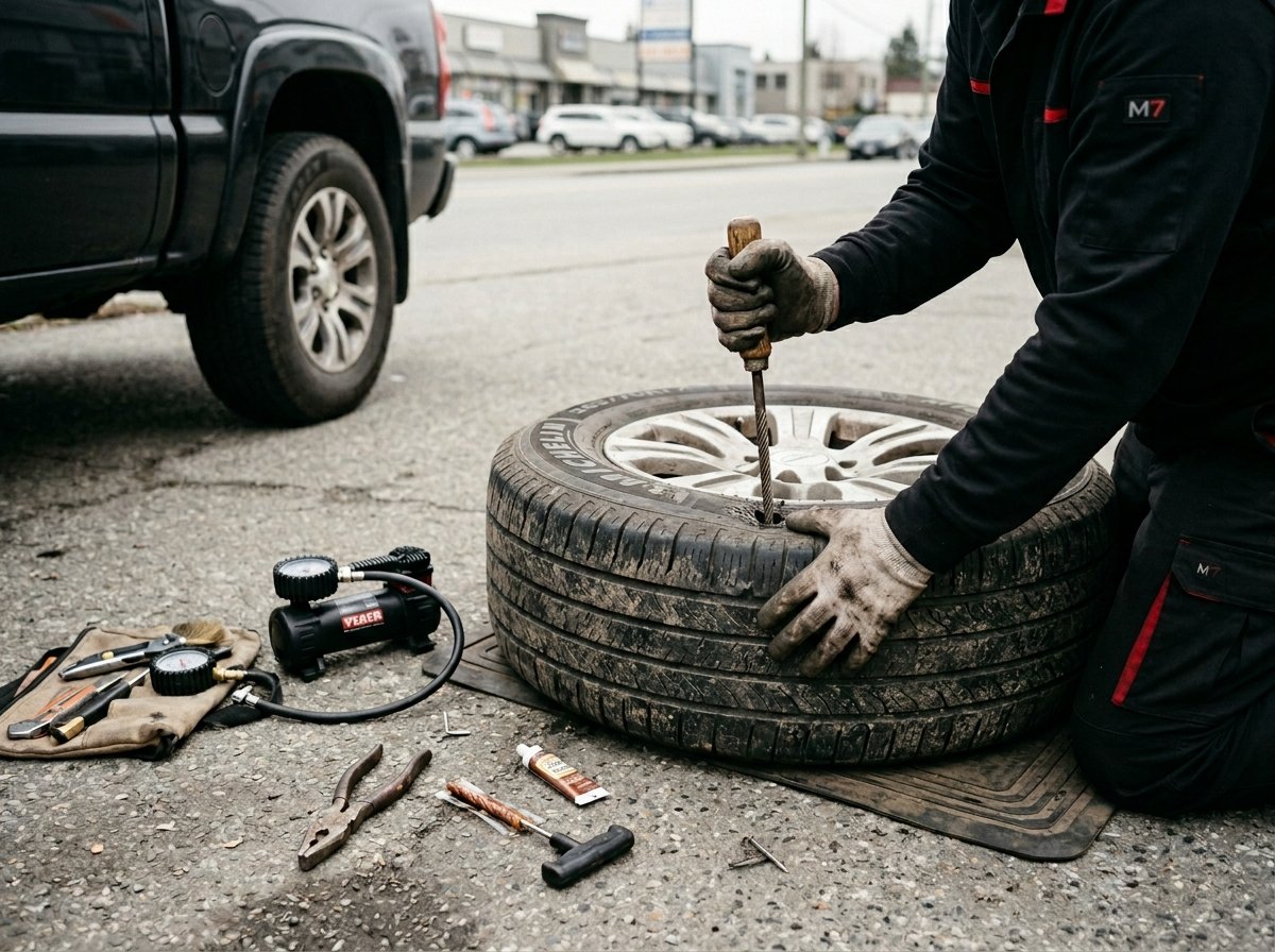 Nail in Tire Repair Services Richmond BC