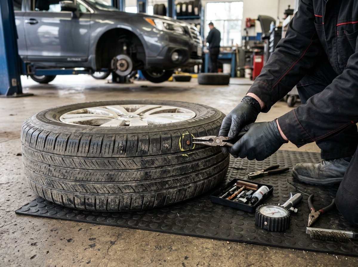 Nail in Tire Repair Services Richmond BC