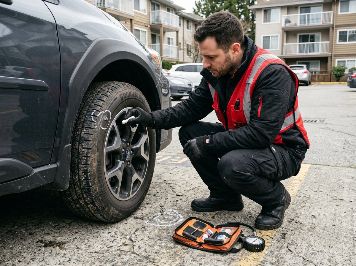Nail in Tire Repair Services Richmond BC