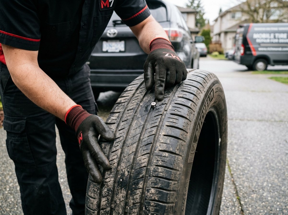 Nail in Tire Repair Services Richmond BC