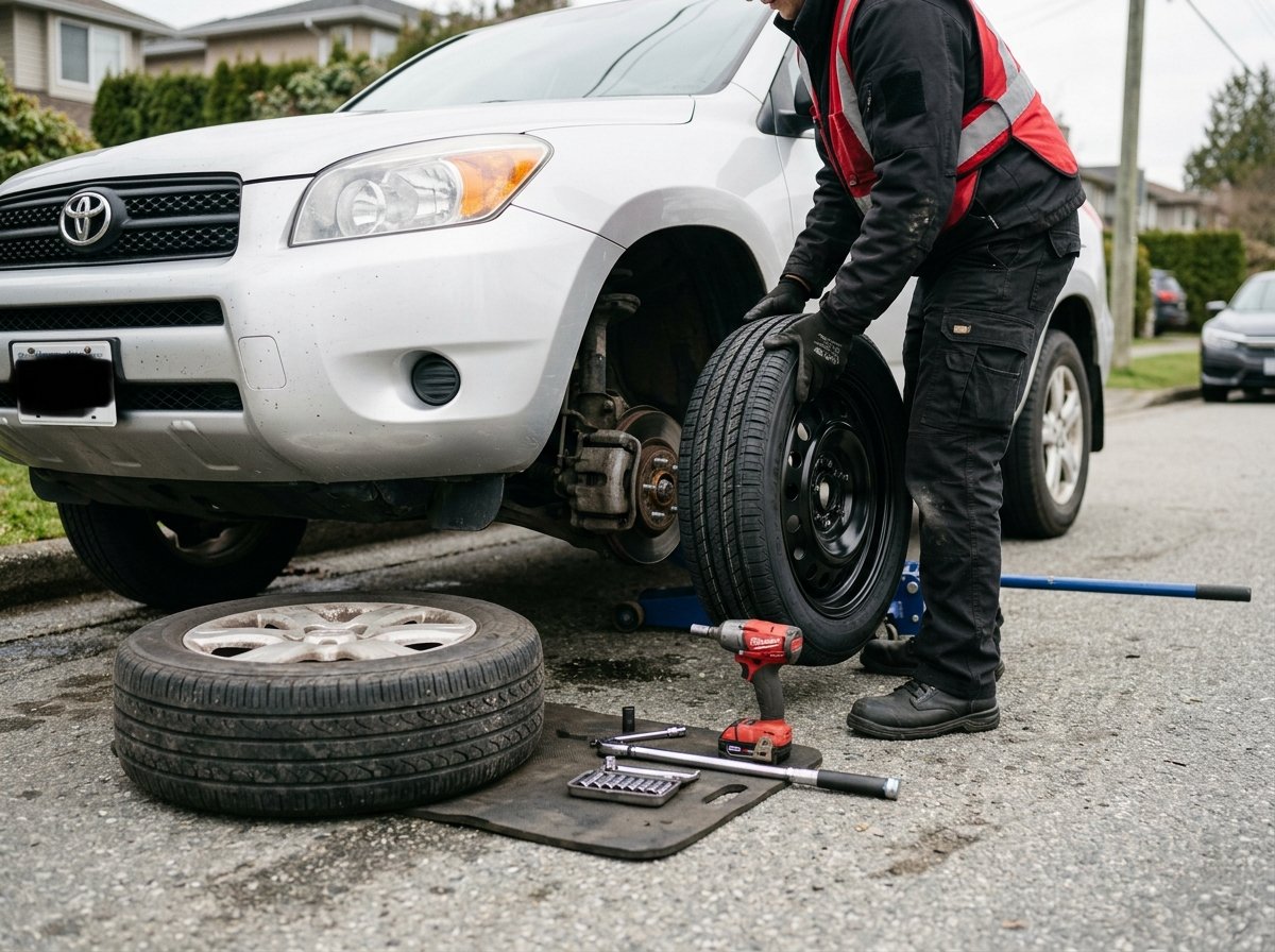 Roadside Tire Change Services Richmond BC