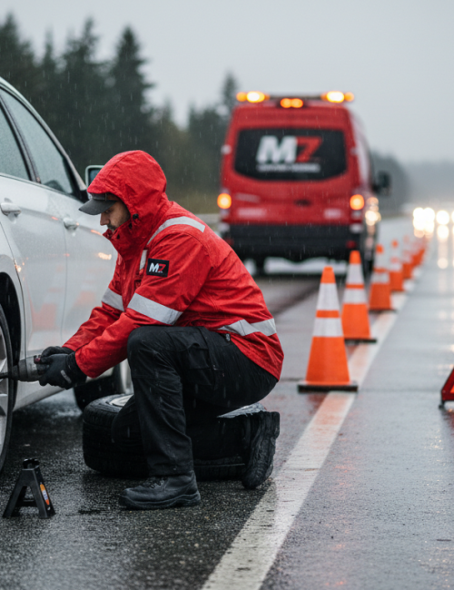 Emergency Tire Change Services Burnaby BC