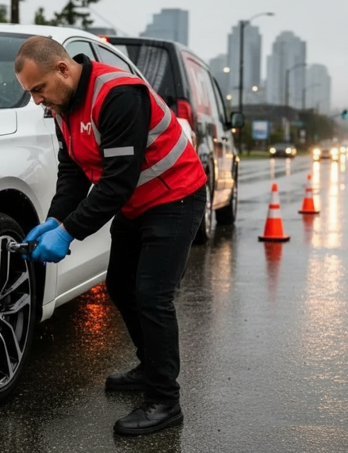 Emergency Tire Change Services Vancouver