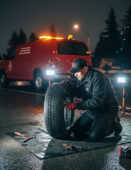 Mobile Flat Tire Repair Services Burnaby BC