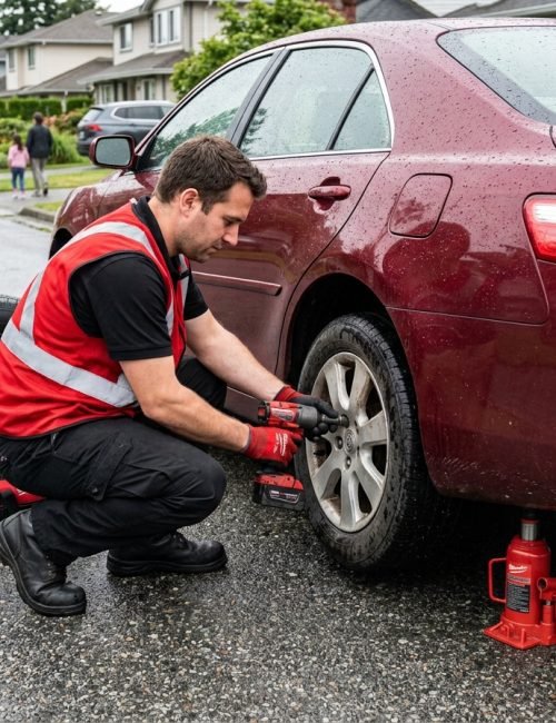 Mobile Tire Change Services Langley BC​