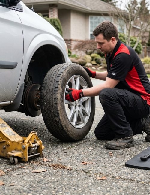 Mobile Tire Change Services Langley BC​