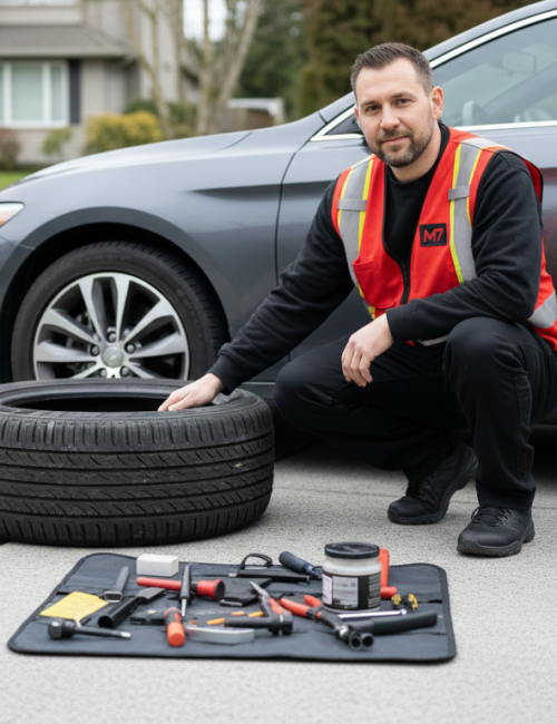 Nail in Tire Repair Services Burnaby BC