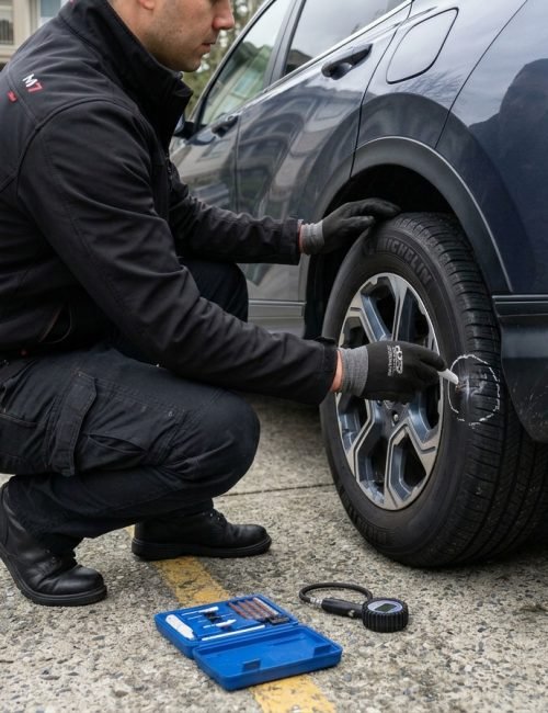 Nail in Tire Repair Services Richmond BC