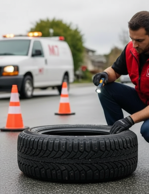 Nail in Tire Repair Services Vancouver BC