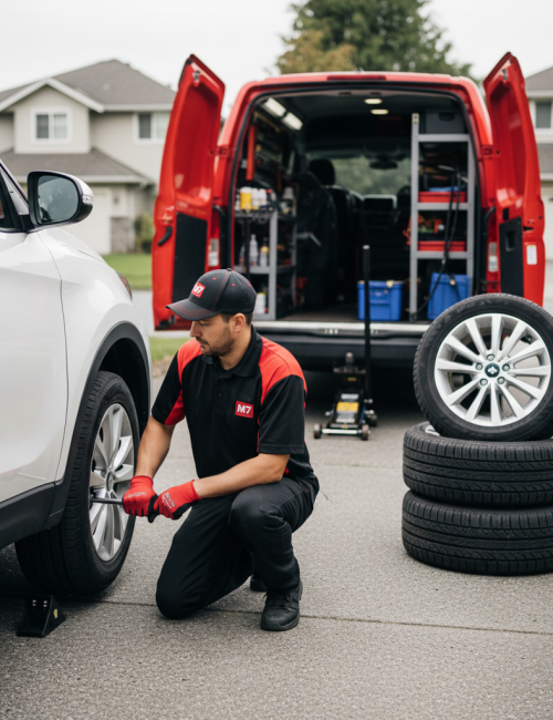On-Rim Wheel Swap Services Burnaby BC