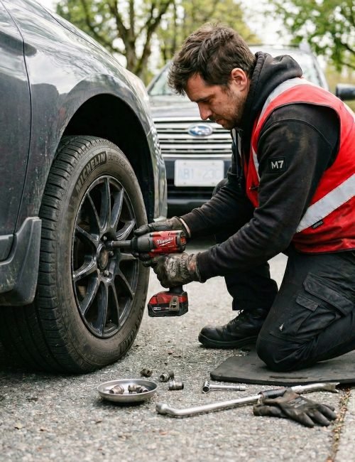 Roadside Flat Repair Services Burnaby BC​