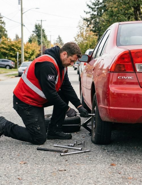 Roadside Flat Repair Services Burnaby BC​