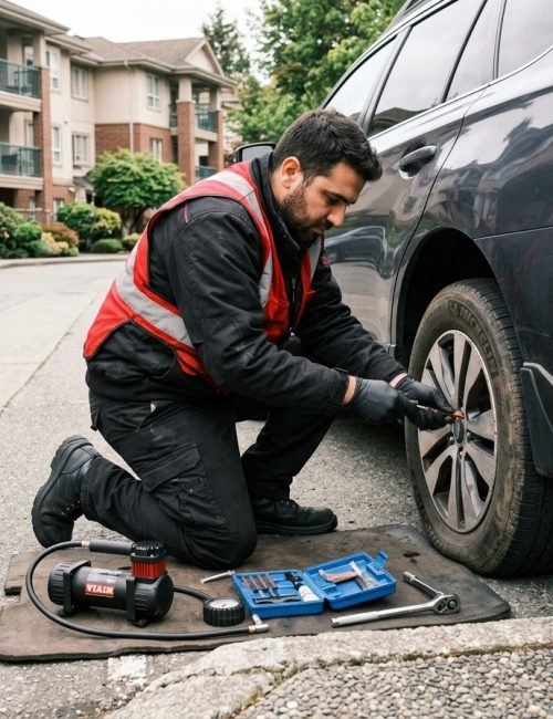 Roadside Flat Repair Services Richmond BC