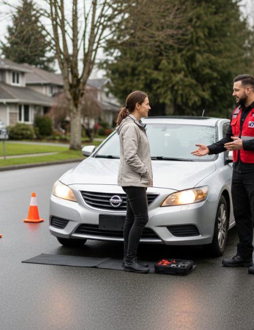 Roadside Tire Change Services Burnaby BC