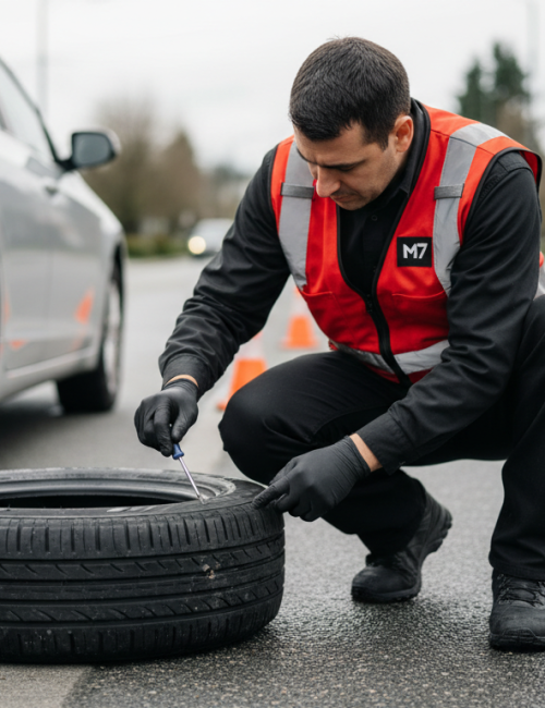 Roadside Tire Change Services Burnaby BC