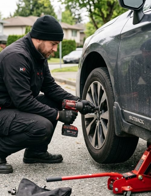 Roadside Tire Change Services Richmond BC