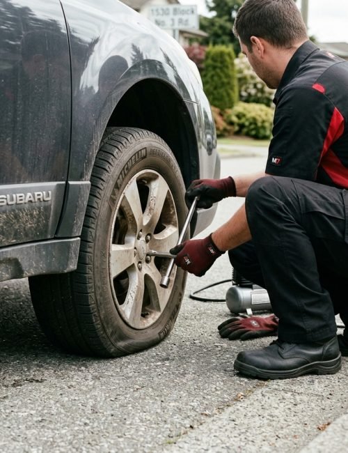 Roadside Tire Change Services Richmond BC