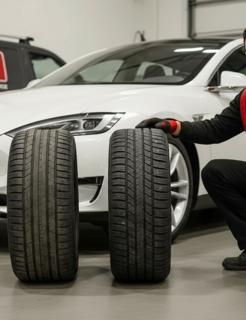 Tesla Tire Change Services Vancouver BC